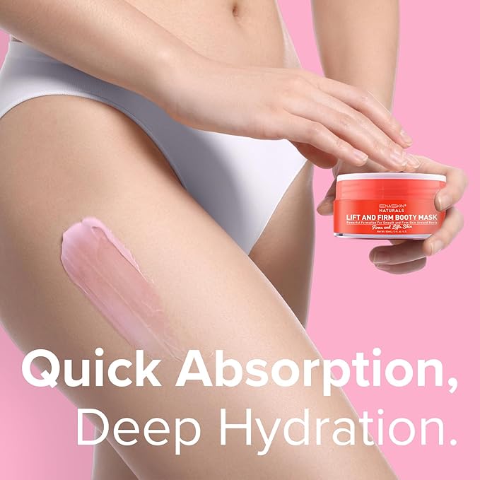 Anti Cellulite Body Firming Cream: Tightening & Lifting Booty Lotion with 3D Thermal Tech for Thighs, Belly, Bum & Women Sagging Skin, Shea Butter & Coconut Oil, 3.4 oz-CubbioJoy