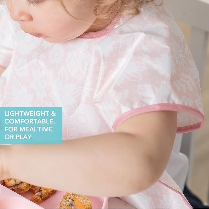 Bumkins Bibs - Toddler Bibs, Waterproof, Large for 1-3 Years, Short Sleeve-CubbioJoy