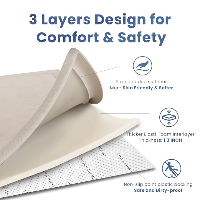 Baby Play Mat for Floor,1.3" Thick Memory foam Tummy Time Mat,Soft Coral Velvet Nursery Rug,Extra Large Non Slip for Crawling,Toddlers,Infants,kids,Tatami Style for Living Room(Beige)-CubbioJoy