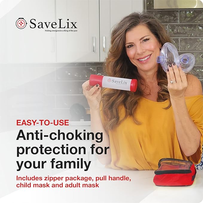 Anti-Choking Device – Portable Airway Suction Device & First Aid Kit for Adults & Children – Lightweight & Compact Emergency Solution for Home, Car & Travel-CubbioJoy