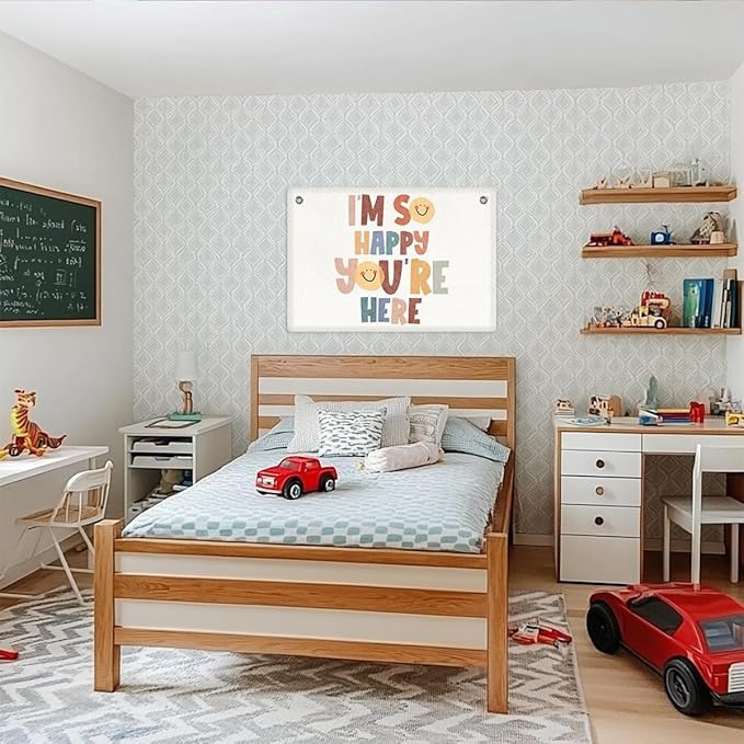 Boho Classroom Banner Wall Decor, Teacher Gits, Welcome Sign Wall Hanging Banner Flag, Classroom Decoration Nursery Toddler Kids Room Playroom Decor Wall Art Christmas Birthday Gifts-CubbioJoy