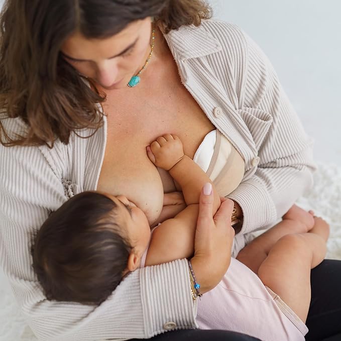 Ameda Washable Nursing Pads | 10 Pairs (20 Count) | Organic Nursing Pads | Breastfeeding Supplies | Reusable Breast Pads for Leaking Milk | Breastfeeding Pads | Includes Mesh Laundry Bag-CubbioJoy