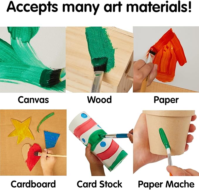 Colorations Paraben-Free Washable Tempera Paint for Kids - 1 Gallon Value Size. Vibrant Green. Non-Toxic and Made in The USA-CubbioJoy