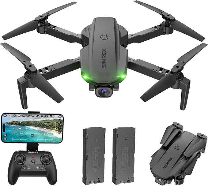 Drone With Camera 1080P for Kids And Adults, RC Quadcopter with Altitude Hold, Mini Drone With One Key Start, Waypoint Fly, Headless Mode, 3D Flip, 3 Speeds, Remote Control Drone for Beginners-CubbioJoy