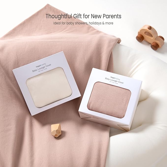 Baby Lounger Cover: Skin-Friendly & Breathable Slipcover for Lounging & Playtime - Snug Fit & Zipper-Free for Safty Daily Homeuse - Must Have for New Parents-CubbioJoy