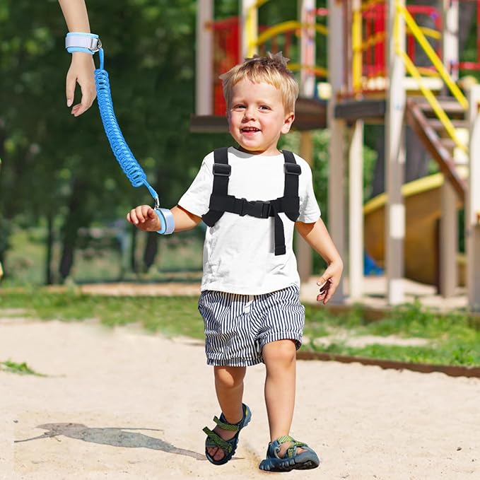 Accmor Toddler Harness Wrist Leash with Anti Lost Wrist Link, Cute Dinosaur Kids Back Pack Child Walking Restraints Holder Straps Belt Tether to Keep Baby Boys Girls Close While Outdoor-CubbioJoy