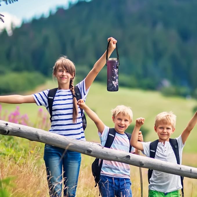 AUPET Water Bottle Bag Carrier,24oz/32oz Insulated Neoprene bottle Sling Holder Case Pouch Cover for 1000ML/750ML Bottles with Shoulder Strap for walking-CubbioJoy