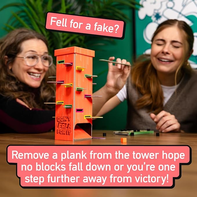 Don't Fall for It – Fun Trivia Board Game Age 3+ for Families and Kids | Hilarious Family Game for All Ages | 2+ Players, Portable and Easy to Play-CubbioJoy