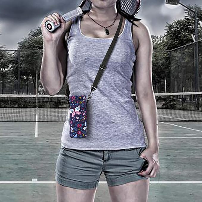 AUPET Water Bottle Bag Carrier,24oz/32oz Insulated Neoprene bottle Sling Holder Case Pouch Cover for 1000ML/750ML Bottles with Shoulder Strap for walking-CubbioJoy