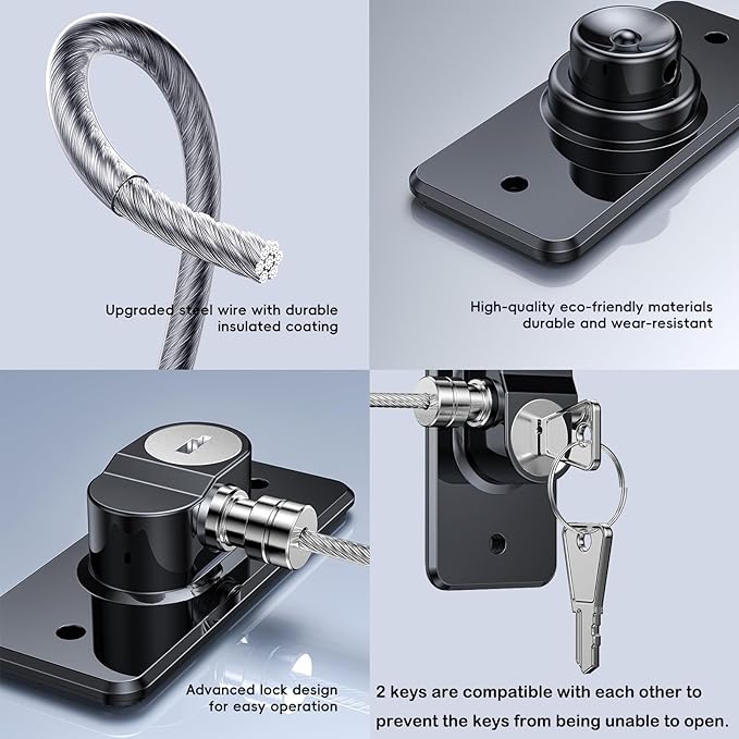 2 Pack Refrigerator Door Lock with Adhesive, No Tools Required, Child Proof Fridge Door Lock for Kids and Pets, Self Adhesive Latch for Freezer, Cabinets, Drawers, Air Oven, Windows (Patent)-CubbioJoy