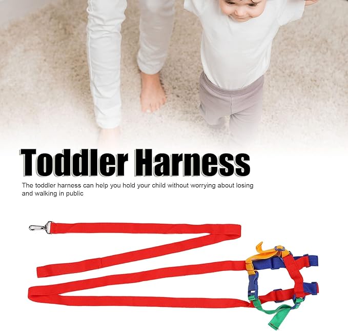 Dioche 2 in 1 Toddler Leash & Anti Lost Wrist Link for Toddlers, Breathable Regulable Shoulder Straps, Polyester Kid Safety Leash for Boys & Girls-CubbioJoy