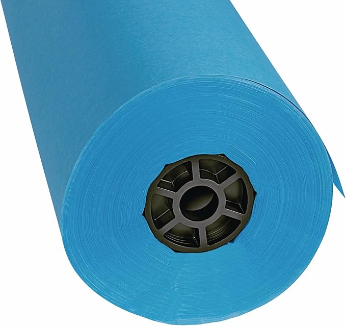 Colorations DSBB Bright Blue Dual Surface Paper Roll 36" x 1000' (1 Roll)-CubbioJoy