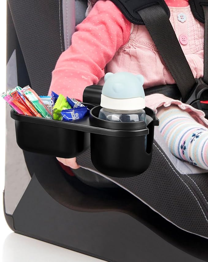 Accmor Child Cup Holder Snack Tray for Convertible Car Seats, Universal Child Cup Holder Compatible with Most Baby Car Seat Models-CubbioJoy