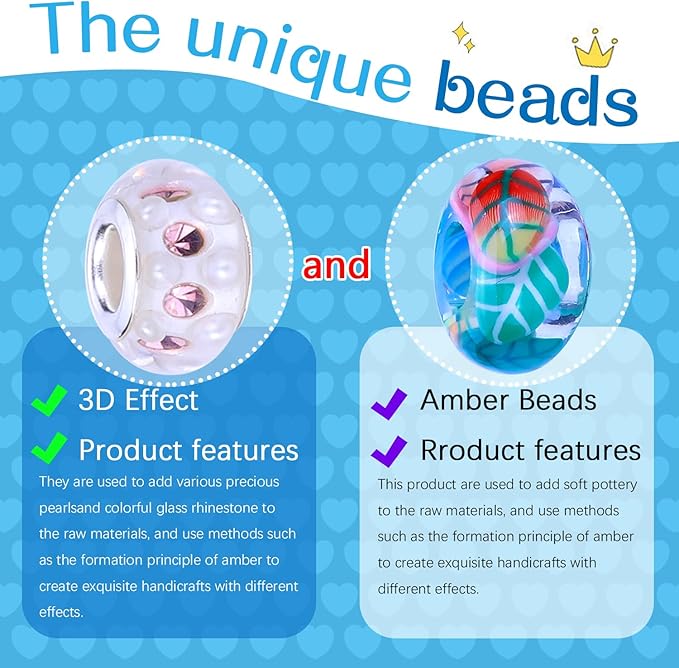 AIPRIDY Charm Bracelet Making Kit,Unicorn Mermaid Crafts Gifts Set Can Inspires Imagination and Creativity,Jewelry Making Kit Perfect Gifts for Girls 5-12 Years Old(72 Pieces Mermaid Aqua)-CubbioJoy