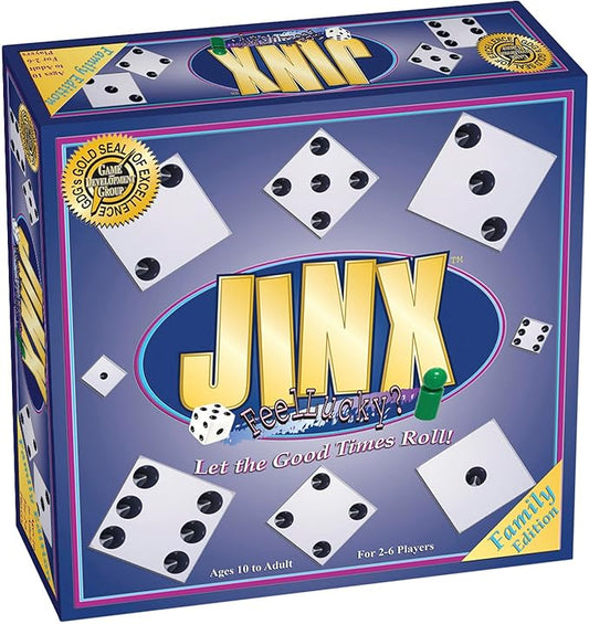 Jinx - Fast and Fun Board Game of Chance Where The Luck of The Roll Determines Your Fate - Game Night Fun for Family & Adults-CubbioJoy
