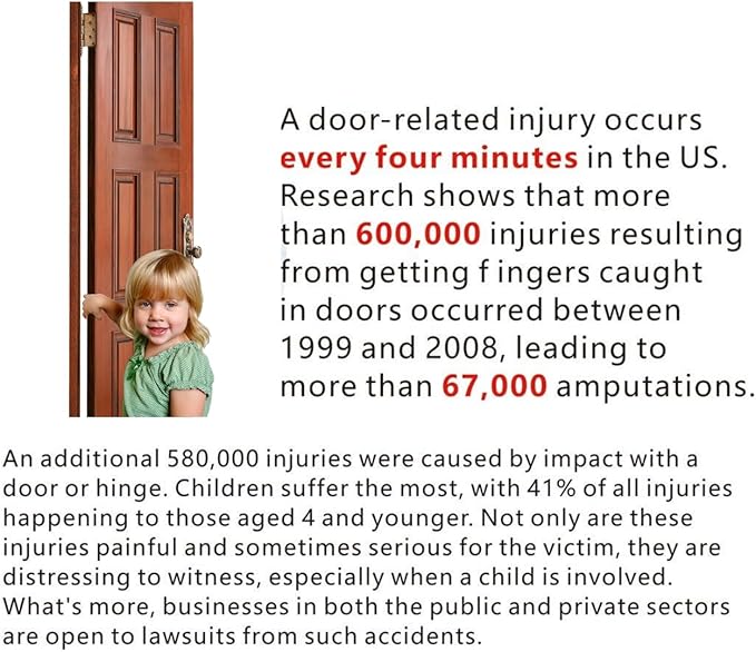 Door Pinch Guard Baby Proofing, Door Hinge Cover, Door Protector for Kids Finger Safety, Door Finger Pinch Guards Heavy Duty, Door jam Shield,JuneSisters 4-CubbioJoy