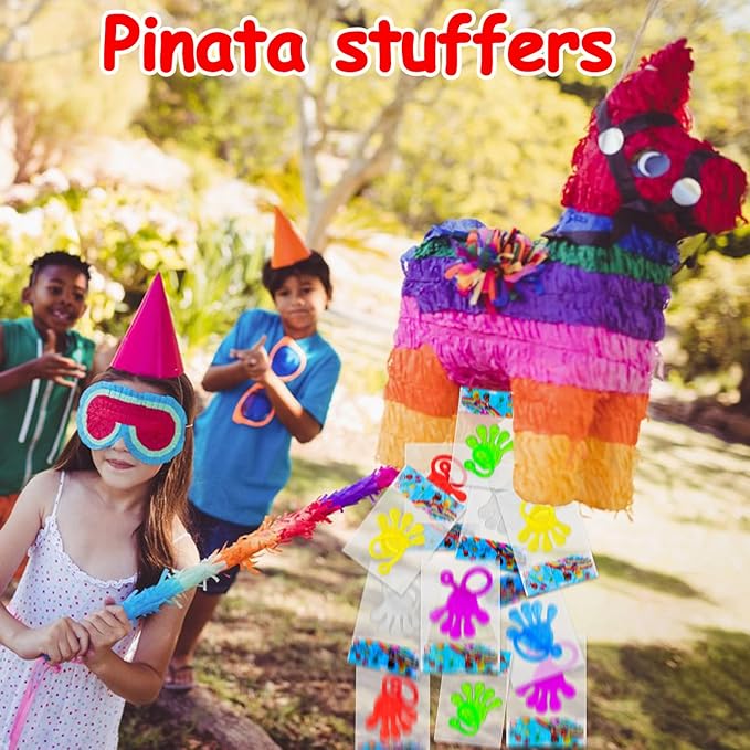 40 Pcs Sticky Hands For Kids Party Favor Goodie Bag Stuffer Stretchy Treasure Box Toy Exchange Classroom Prize Bulk Toy Pinata Filler School Gift Bag Small Favors Slap Hand Christmas Party Supplies-CubbioJoy