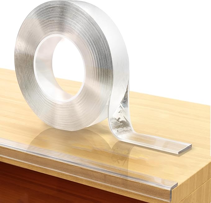 15ft Transparent Soft Edge Guard & Self-Stick Corner Protectors for Child Proofing Furniture, Glass Tables and Desk Edges - Clear Protection Solution for Baby Safety-CubbioJoy