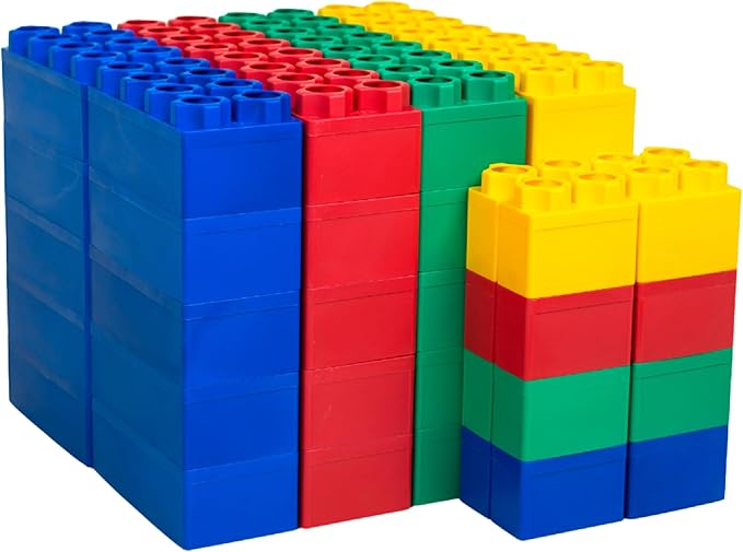 Big Blocks for Kids Ages 4-8 — Indoor & Outdoor Blocks for Kids Games — Large Building Blocks (48 pc) Learner Set-CubbioJoy