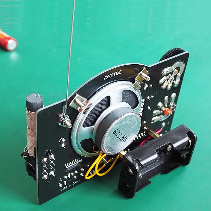 AM FM Radio Kit Soldering Project Kit for Learning Practicing Teaching Electronics, Great STEM Project and Gift, New Version-CubbioJoy