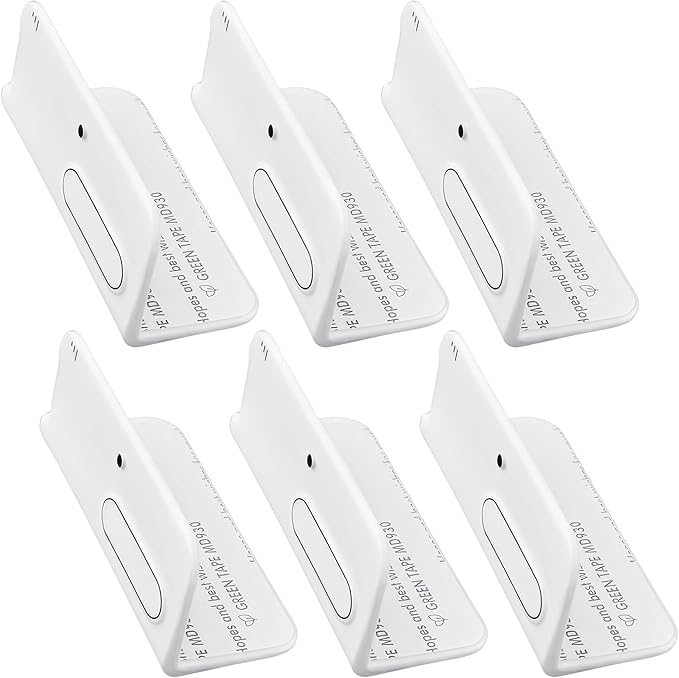 6 Pcs Self Adhesive Silicone Corner Protectors Cute Elephant Pattern Edge Guards Safety Baseboard Corner Blocks Decotive Baby Proofing Corner Cushion for Wall, Furniture & Sharp Corners -White-CubbioJoy