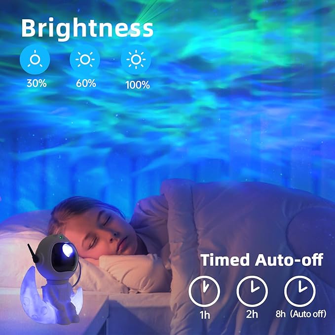 Astronaut Galaxy Projector Night Light - Nebula Star Projector with Timer & Remote, Room Decor for Kids Adults, Christmas Birthday Valentines Day Gift-CubbioJoy