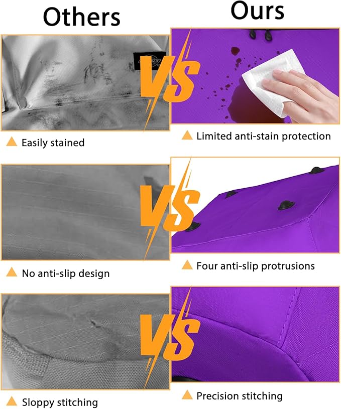 Car Seat Travel Bag for Airplane,Infant Seat Travel Bag with Shoulder Strap,Padded Car Seats Backpack with Reflective Stripes,Large Carseat Carrier Bag Travel Car Seat Cover,Purple-CubbioJoy