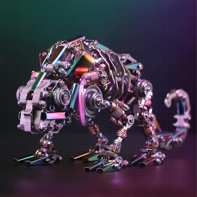 Adult 3D Metal Puzzle, Chameleon Metal Model Set, 3D Metal Adult Puzzle Chameleon Building Blocks, DIY Mechanical Model Set- High-end Gifts for Men-CubbioJoy