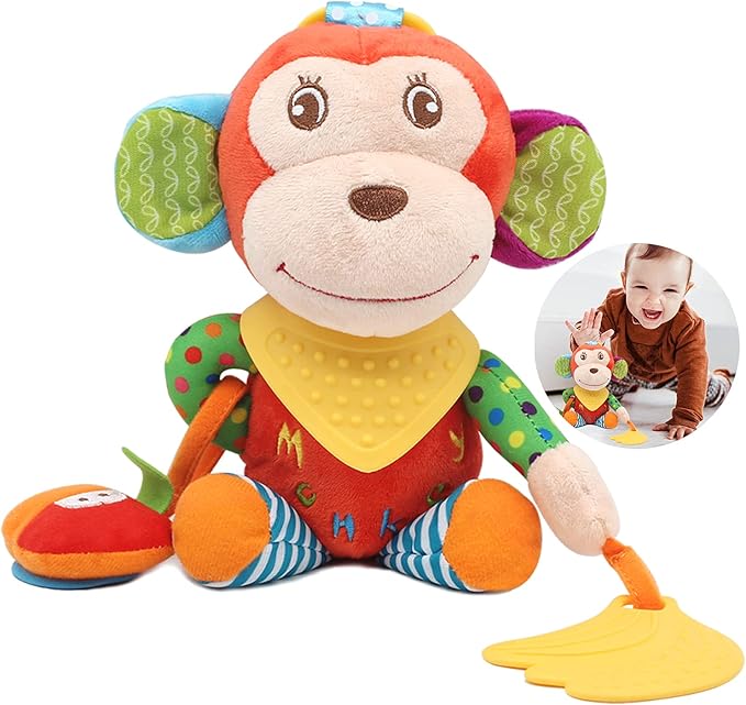 BLOOBLOOMAX Sock rattles for Babies 0-24 Months Baby Animal Foot Finder Educational Toys-CubbioJoy