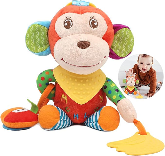 BLOOBLOOMAX Sock rattles for Babies 0-24 Months Baby Animal Foot Finder Educational Toys-CubbioJoy