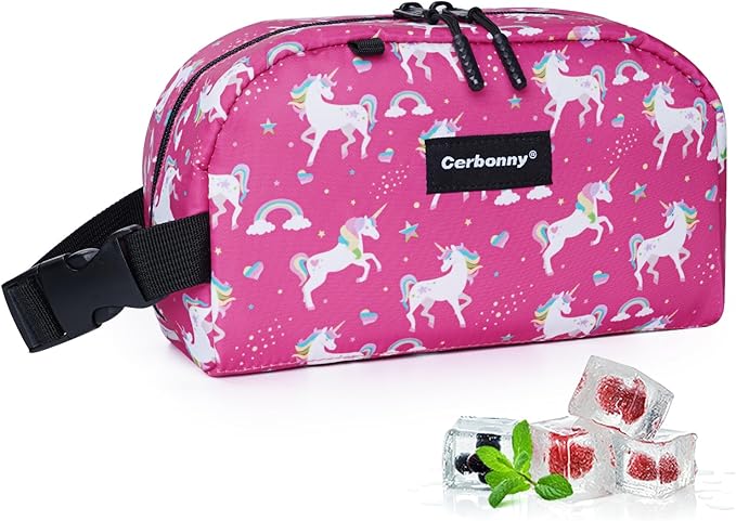 Cerbonny Small Cooler Bags: Freezable, Insulated Lunch Bags for Work/School Travel - fits Yogurt | 3+(Unicorn)-CubbioJoy