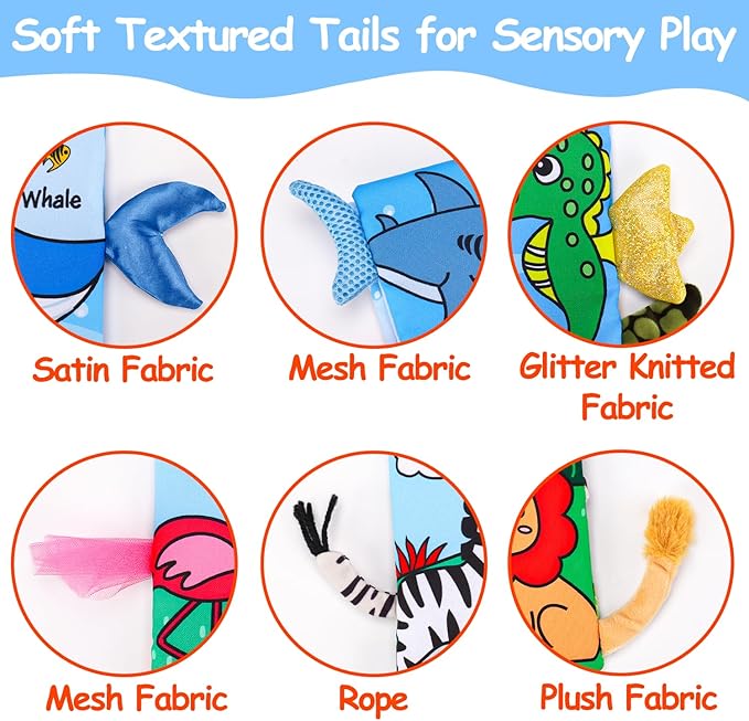 2PCS Baby Books 0-6 Months Tummy Time Infant Toys 0-3 Months High Contrast Baby Sensory Toys 3-6 6-12 Months Newborn Essentials Must Haves Crinkle Touch Feel Busy Soft Books for Babies Shower Gifts-CubbioJoy