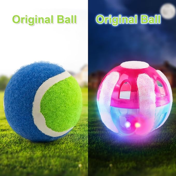 Ayeboovi Kids Outdoor Beach Pool Toys Toss and Catch Ball Set Upgraded Light UP Ball Yard Lawn Games for 3-10 Years Boys Girls Toddlers Easter Basket Stuffers-Green-CubbioJoy