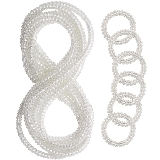 Chew Necklaces for Sensory Kids, 12 Pcs Clear Coil Chewy Necklaces Stretchy Bracelet for Boys Girls with Autism ADHD SPD,Oral Motor Chewable Necklace Reduce Anxiety and Fidgeting Stress-CubbioJoy