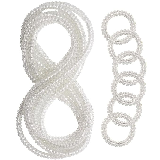 Chew Necklaces for Sensory Kids, 12 Pcs Clear Coil Chewy Necklaces Stretchy Bracelet for Boys Girls with Autism ADHD SPD,Oral Motor Chewable Necklace Reduce Anxiety and Fidgeting Stress-CubbioJoy