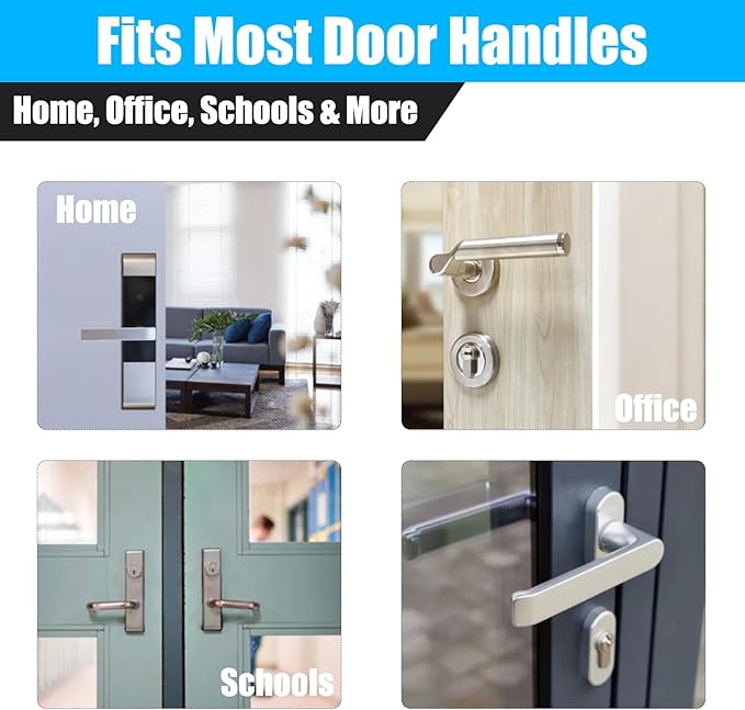 5PCS Door Handle Covers - Anti-Scald & Anti-Freeze Knob Protectors, Elastic Neoprene Rubber Cushion for Hot/Cold Handles, Universal Fit for Home/Office/School Doors-CubbioJoy