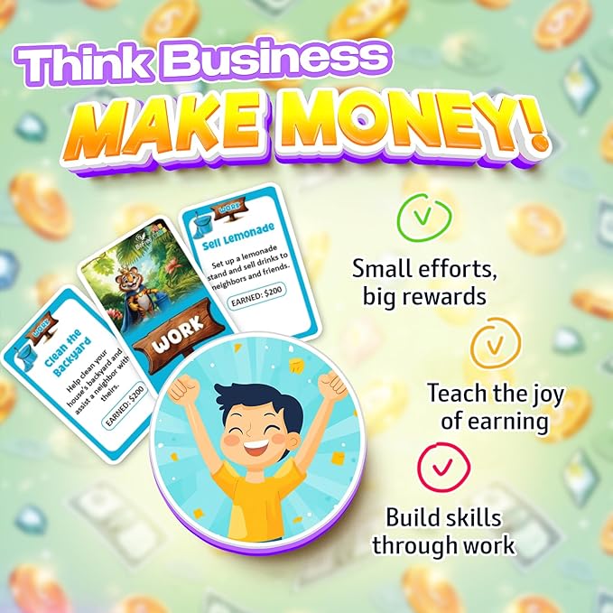 BeFree for KIDS – Fun Money & Financial Literacy Board Game | Teach Kids Smart Money Skills, Investing & Saving | Educational Strategy Game for Ages 7+ | Great for Family Game Night & Cash Flow Learn!-CubbioJoy