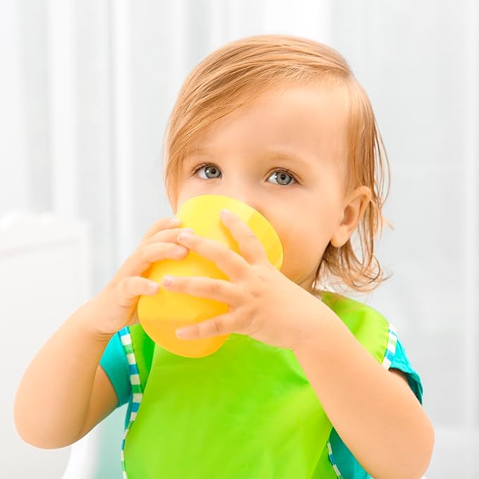 Avanchy Silicone Training Cup – 12 oz Open Cup for Toddlers and Infants – Ideal for Baby Led Weaning and Transitioning from Bottles, Gray-CubbioJoy