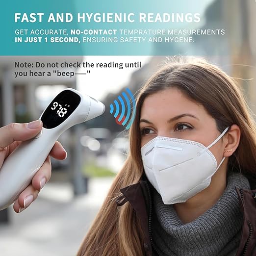 Dual Mode Thermometer for Adults, Kids, and Babies – Infrared Digital Forehead and Ear Thermometer, No Touch with Fever Alarm and Fast Results-CubbioJoy