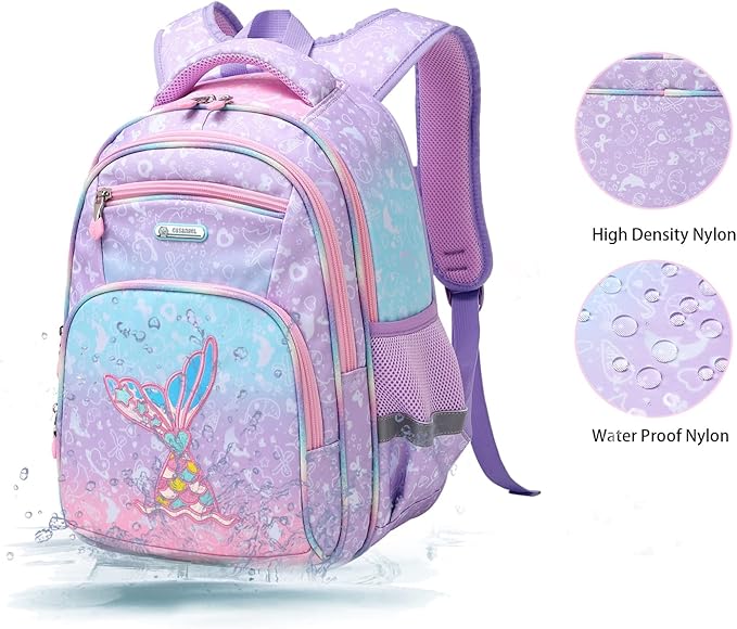Cusangel Backpack for Girls Boys School Bookbags Kindergarten Elementary Lightweight Waterproof Multifunctional Large Capacity for Backpack (16 inch Fun Prints)-CubbioJoy