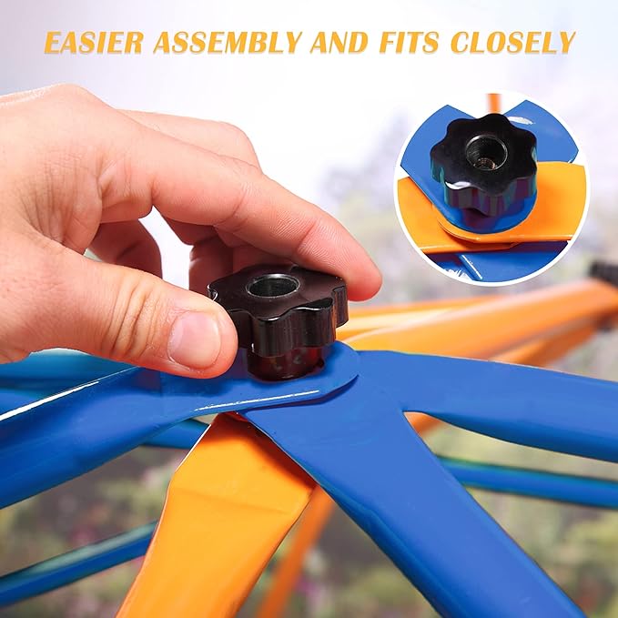 JAXPETY 10 FT Climbing Dome, Toddler Outdoor Climbing Toys, Kids Jungle Gym for Backyard, Playground Doorway Geometric Dome for Kids 8-12 Climber, Metal Outside Climbing Gym, Capacity 500 Lbs-CubbioJoy