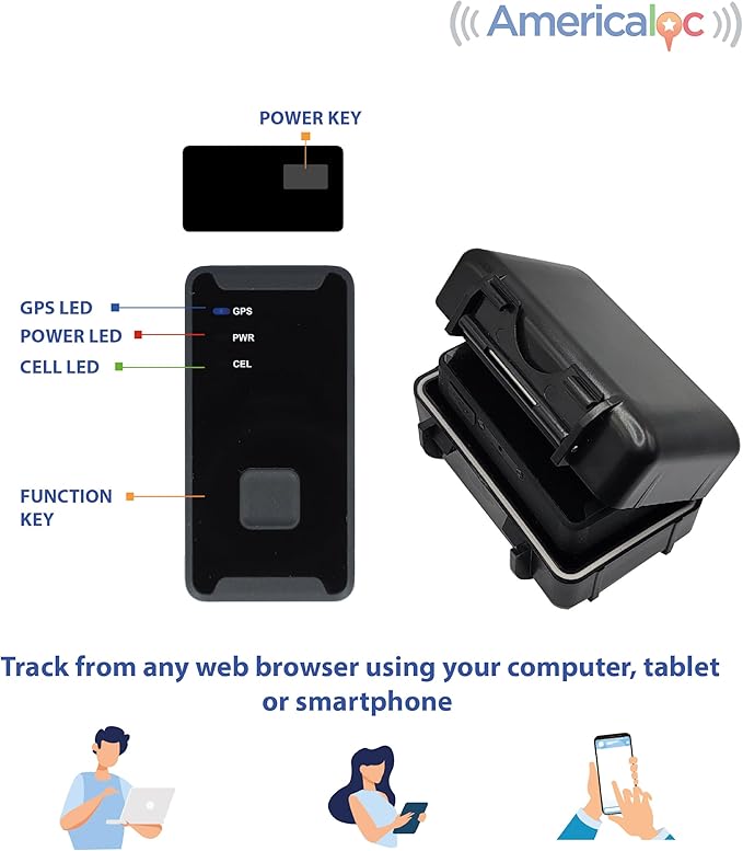 AMERICALOC GPS Tracker. GL300 MXW Series. No subscription required. Pay as you go. Magnet included.-CubbioJoy