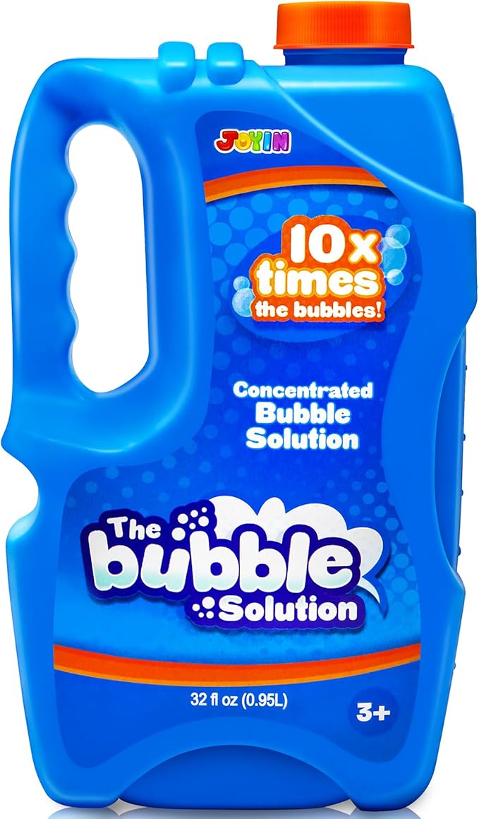 JOYIN 32 OZ Concentrated Bubble Solution for Bubble Machines (Up to 2.5 Gallons), Concentrated Solution Refills for Machine, Wands, Blower, Easter, Kids, Parties-CubbioJoy