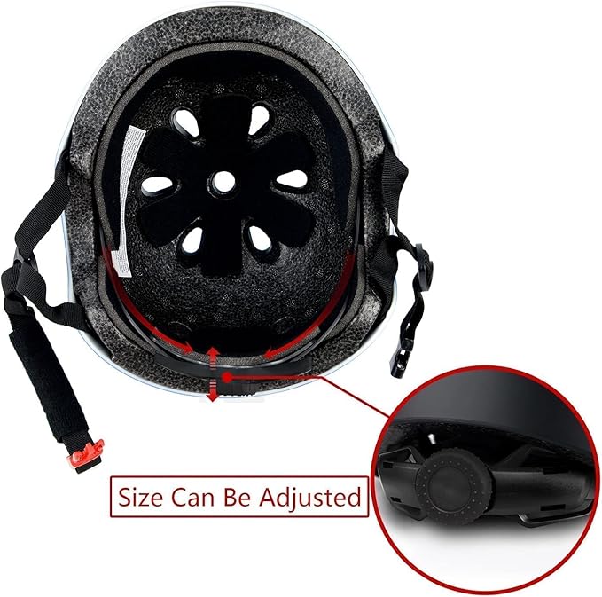 Adjustable Kids Helmet with Knee Pad, Elbow Pads & Wrist Guards - Toddler Bike Helmets for Ages 3-5, 5-8, 8-14 Years - Perfect for Skating, Biking, Cycling, and Skateboard - for Boys and Girls-CubbioJoy