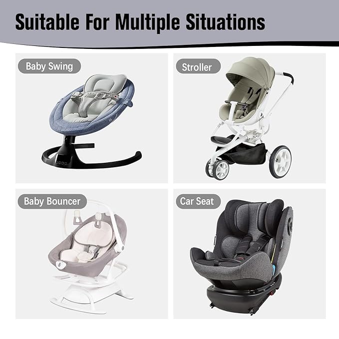 KAKIBLIN Baby Travel Pillow for Head and Neck, Upgraded Baby Support Pillow, Baby Neck Pillows for Car Seat,Pushchair,Travel, Grey-CubbioJoy