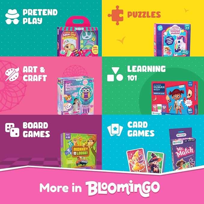 Bloomingo Gobble Till You Wobble: Fun Card Game for Kids & Adults; Perfect for Family Gatherings & Travel; Ages 6+; Blue-CubbioJoy
