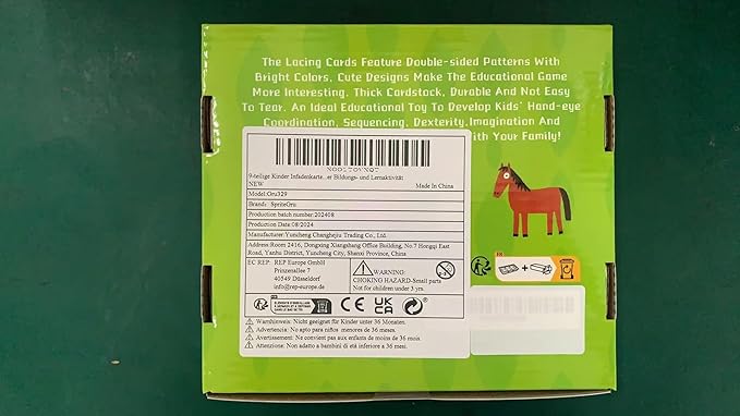 9 Pieces Kids Lacing Cards, Double Sided Sewing Cards in 9 Farm Themed Cards with 9 Colorful Laces, Imagination Development Lacing Toys Games for Children Educational and Learning Activity-CubbioJoy