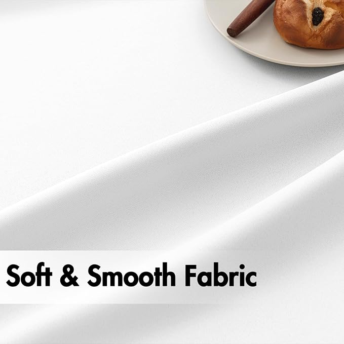 ANRODUO Back Tab Blackout Curtains for Bedroom Living Room, Rod Pocket Pinch Pleated Thermal Insulated Room Darkening Curtains 72 Inches Long 2 Panels, White, 42 x 72 Inch-CubbioJoy