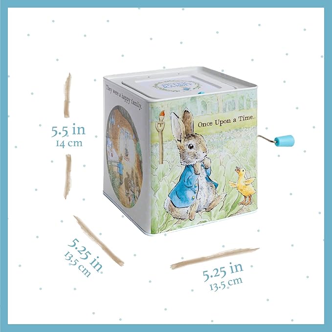 Beatrix Potter Peter Rabbit Jack-in-The-Box, Multi-colored, Standard-CubbioJoy