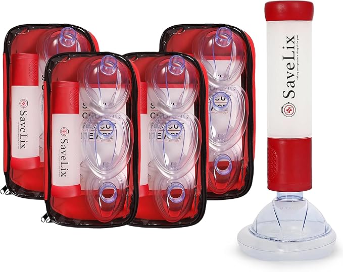 Anti-Choking Device 4 Pack – Portable Airway Suction Device & First Aid Kit for Adults & Children – Lightweight & Compact Emergency Solution for Home, Car & Travel-CubbioJoy